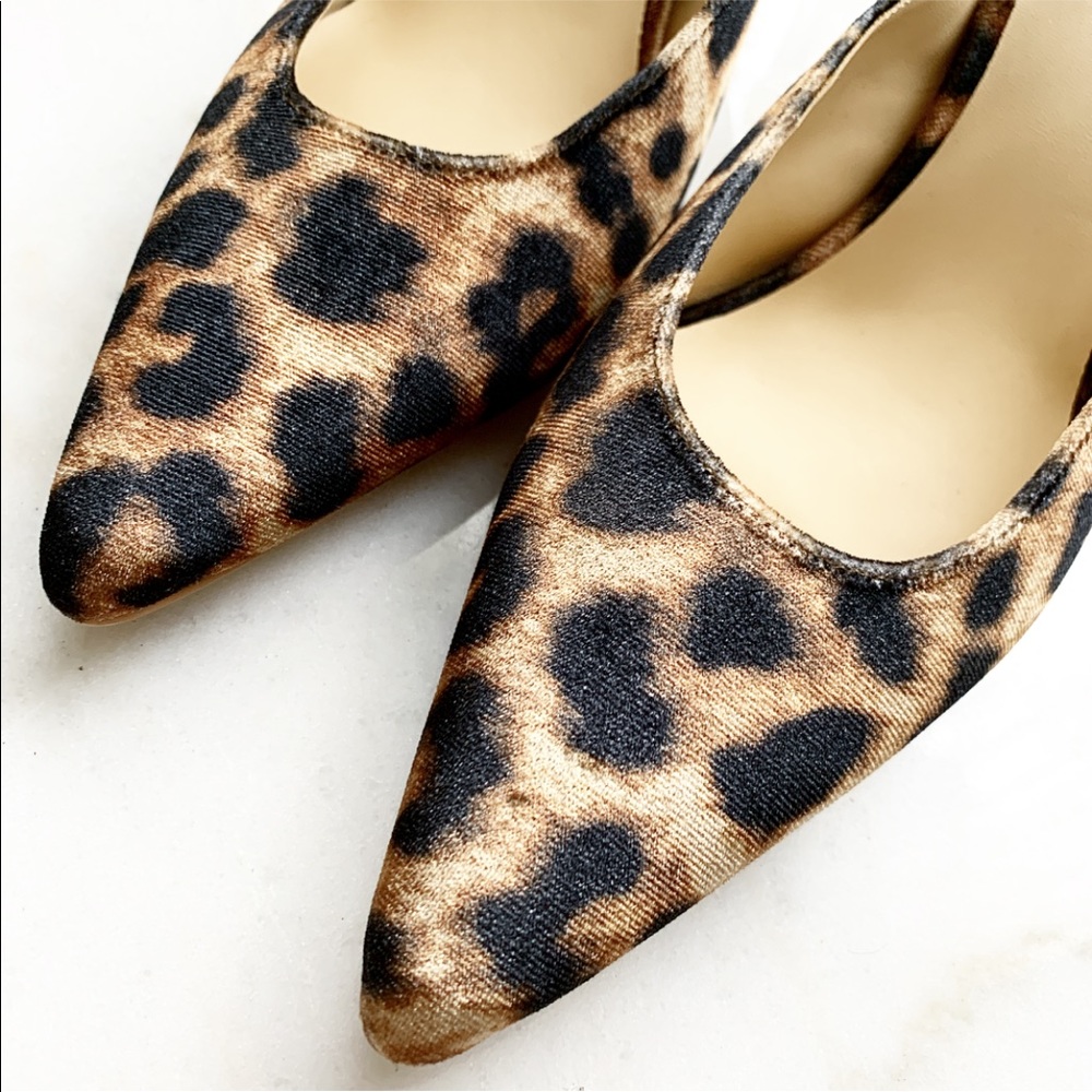 Leopard print mules
